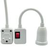 LED Light Bulb E27 Socket Lamp Base Holder Adapter Converter With Switch EU US UK Plug Energy Saving Lampada for Table E2