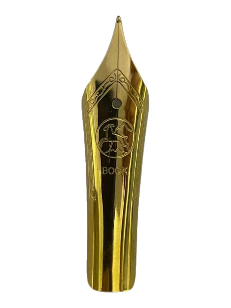 Original German Bock No.6 Assembly White Gold Black Two-color Original Imported Fountain Pen Accessories Nib