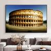 Colosseum In Rome Grass Lawn Canvas Painting Landscape Sunset Night Posters and Prints Wall Art Pictures Home Decor No Frame