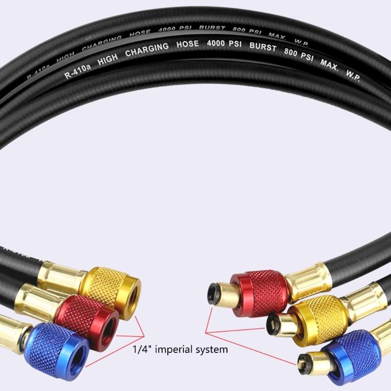 Multifunktions-Kältemittelschlauch Klimaanlagen-Kältemittel-Füllschläuche Geeignet für verschiedene Kühlgeräte