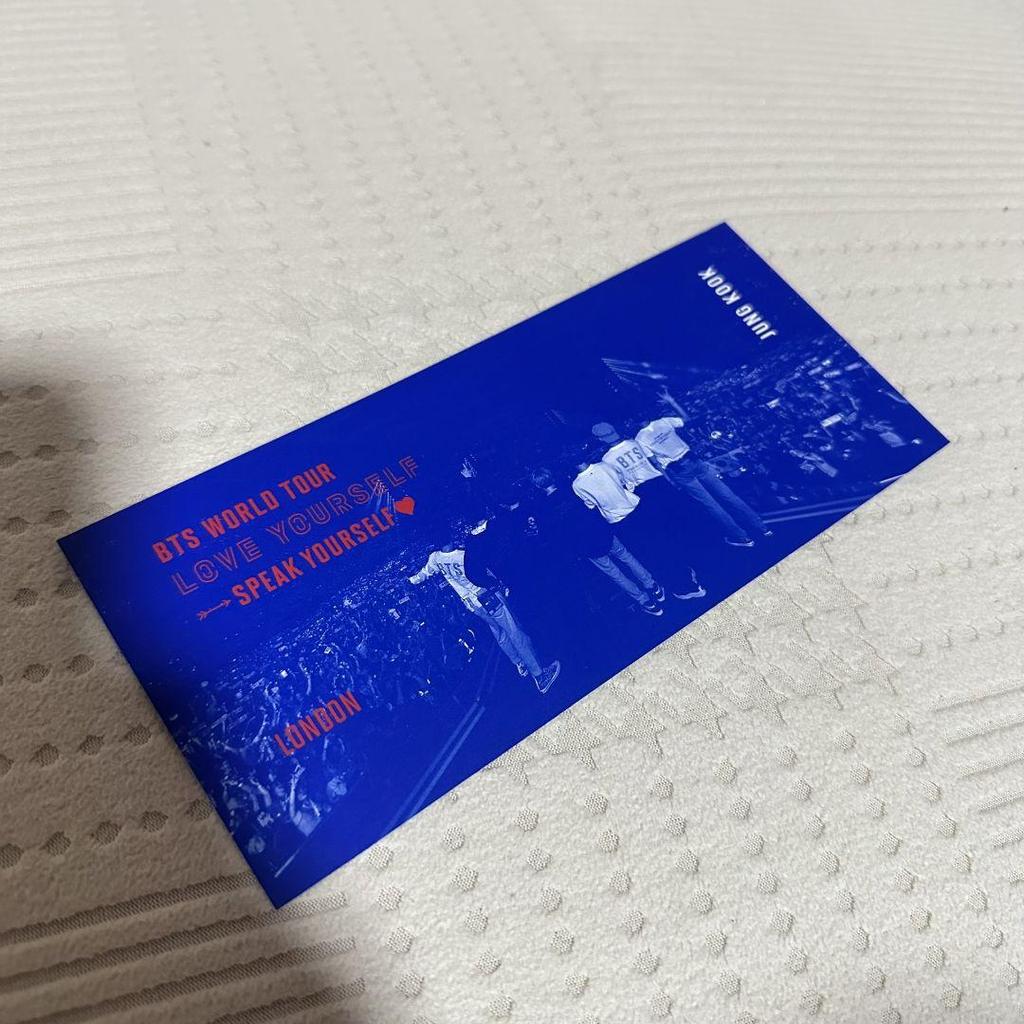[USED] BTS LONDON Jungkook Bookmark LOVE YOURSELF