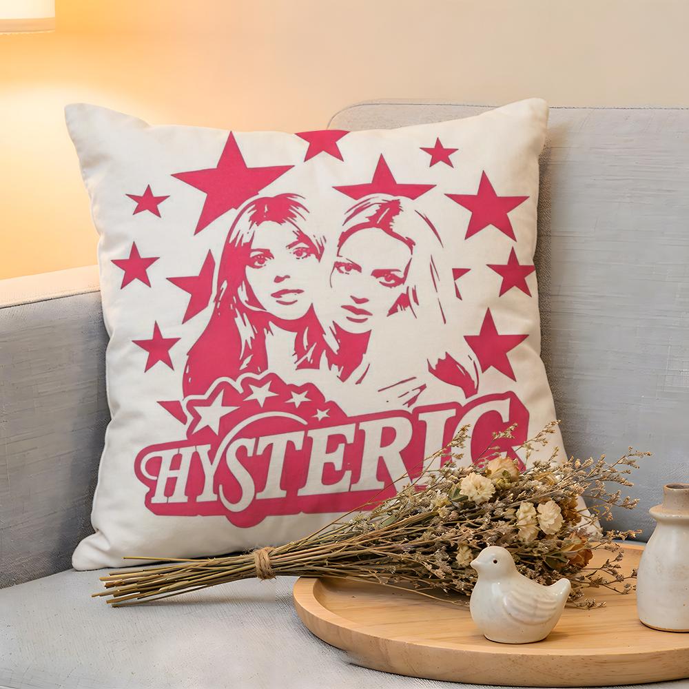 Cushion Cover Linen SkinFriendly Soft Decorative Case For Sofa Home Decor Cool HHysteric Glamour Girl Pillow cover