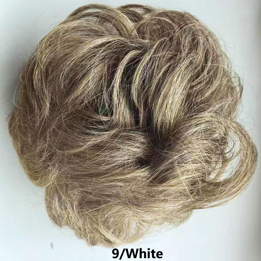 Elastici per Capelli Moda Europei e Americani - Elastici Morbidi e Spettinati per Donne, Accessori per Chignon e Parrucche, Stile Fiore a Bocciolo