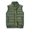 Men's Casual Solid Color Vest, Men's Stand-up Collar Zipper Fleece Warm Sleeveless Vest