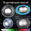 75.5mm High-Power Flat Wire 75-Core Round Frame Voice Coil Tweeter Speaker Accessory