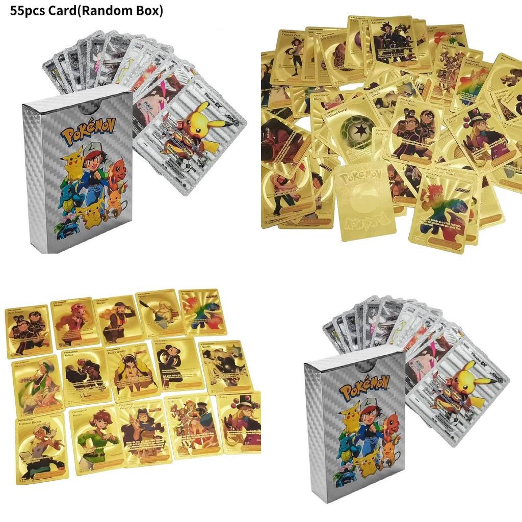 Unique Trading Cards Set With Golden Foil Design For Kids Birthday Gifts