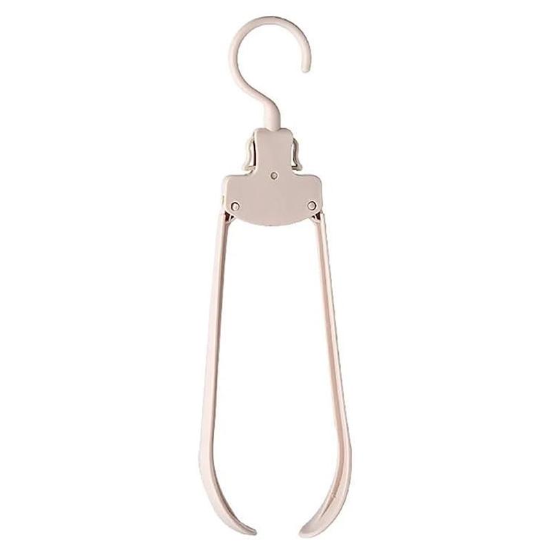 1Pc Foldable Plastic Clothes Hangers Foldable Design Clothes Drying Racks Magic Anti-Stretch One-Touch Space-Saving Holders