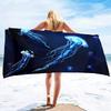 Jellyfish Printed Soft Beach Towels Super Absorbent, Quick Dry Decorative Pool Towels Lightweight Compact Beach Accessories