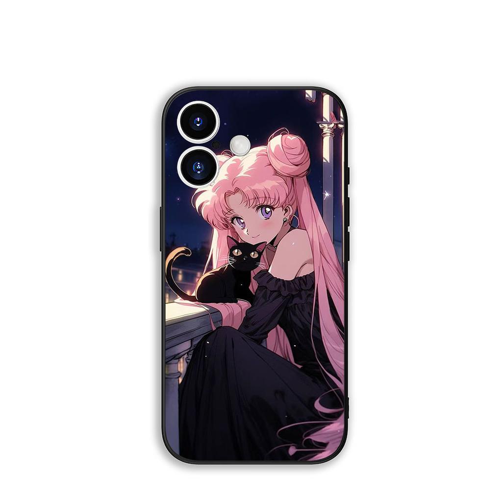 for Xiaomi Redmi Note 14 12 13 ProPlus A3 Pro Plus 12C 13C 14C 5G Phone Cover Case Anime S-Sailors Cartoon Moon