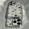 Colorful Doodle Five-Pointed Star Pattern TPU Phone Case For iPhone 17 Pro Max 16 15 14 13 12 11 Cover For iPhone XS X XR Fundas