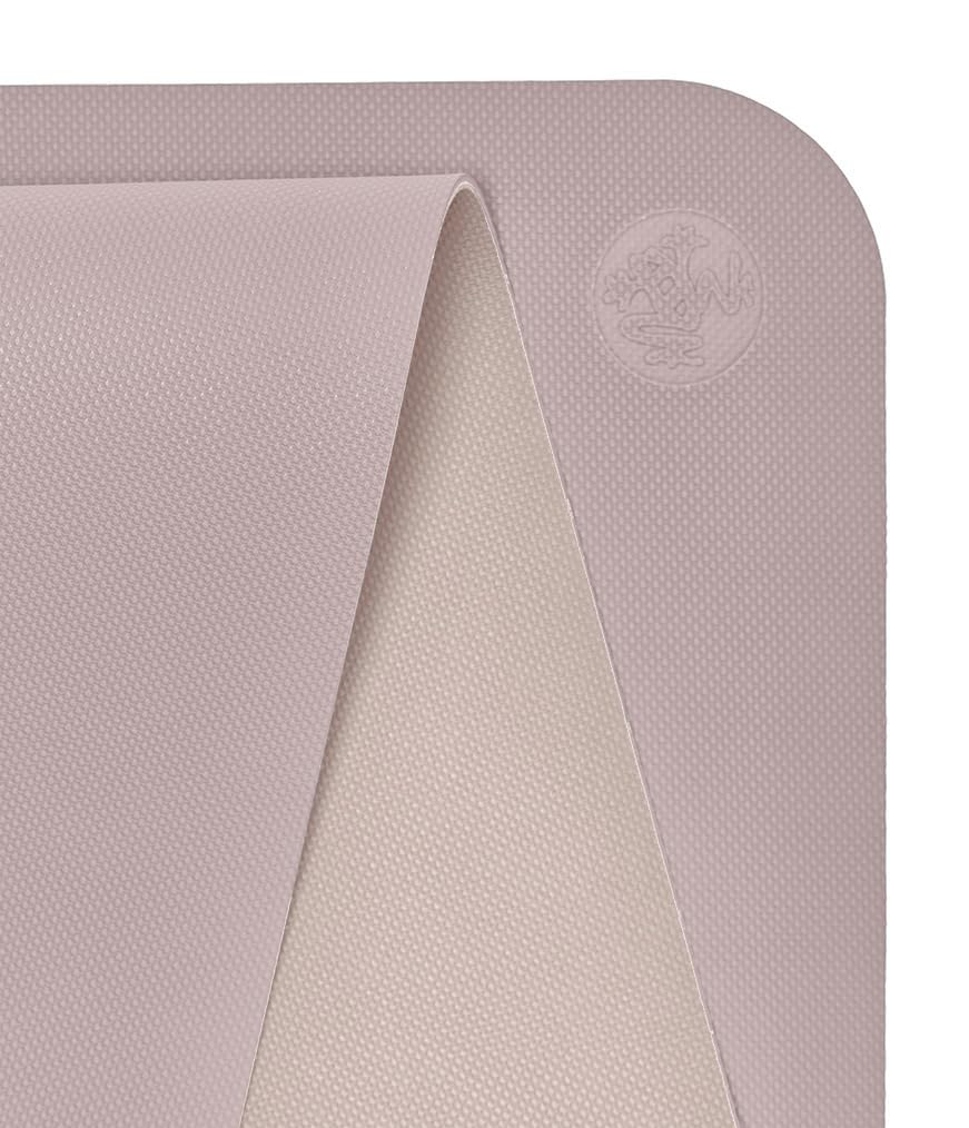 Manduka BEGIN 5mm Yoga Mat Training Exercise Mat Rose Beige - Lightweight, Thick, Reversible, Portable, Pilates, Mat, /