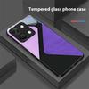 Splicing Color For OnePlus Nord 3 5 6T 7 Pro 8 12 10T Reno8 Lite 5G 10R Nord N30 Hard Shell Tempered Glass Phone Case Black