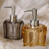 Sticlă cu pompă de înaltă calitate pentru hotel, 220 ml, sticlă de loțiune cu design de diamant, sticlă de uz casnic cu separare, accesorii pentru baie, dozator de săpun