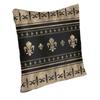 Luxury Fleur De Lis Black And Gold Throw Pillow Case Decor Home Lily Flower FleurDeLys Modern Cushion Cover Car Pillowcase