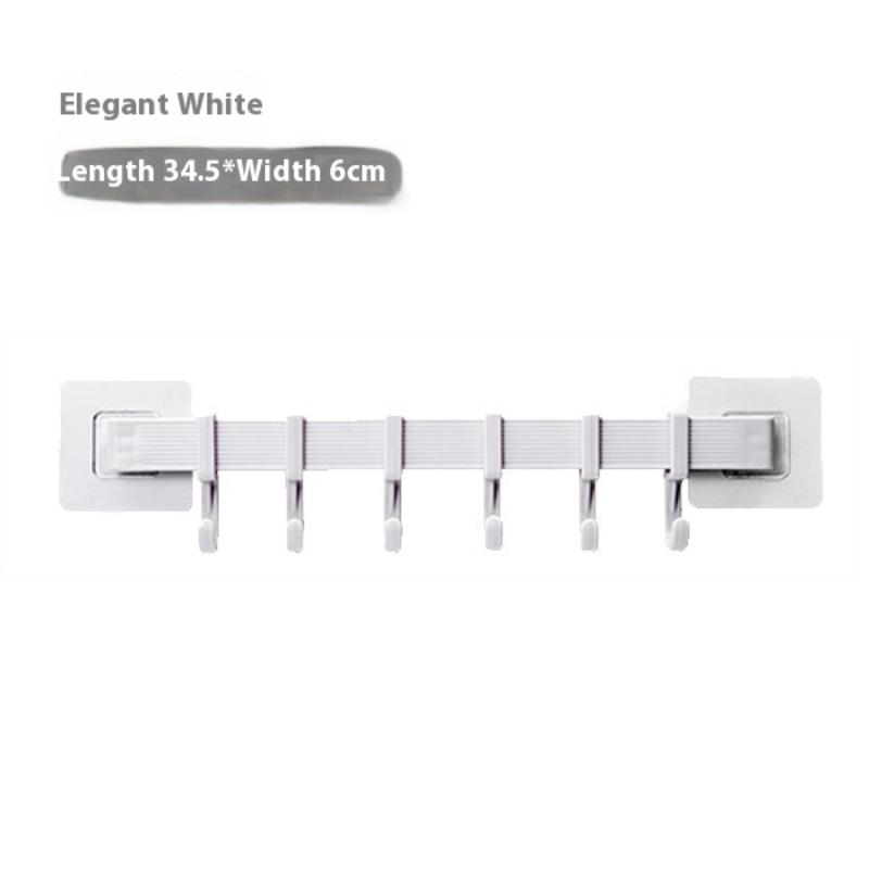 

Кухонная вешалка-крючок без сверления, подвесная штанга, сильный клей, настенный крючок для ванной комнаты, вешалка для полотенец белый