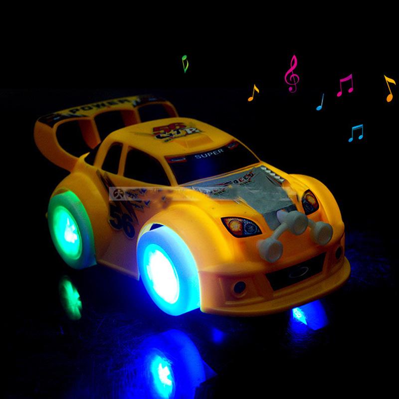 Funny Flashing Music Racing Car Electric Automatic Toy Boy Kid Birthday Gift New