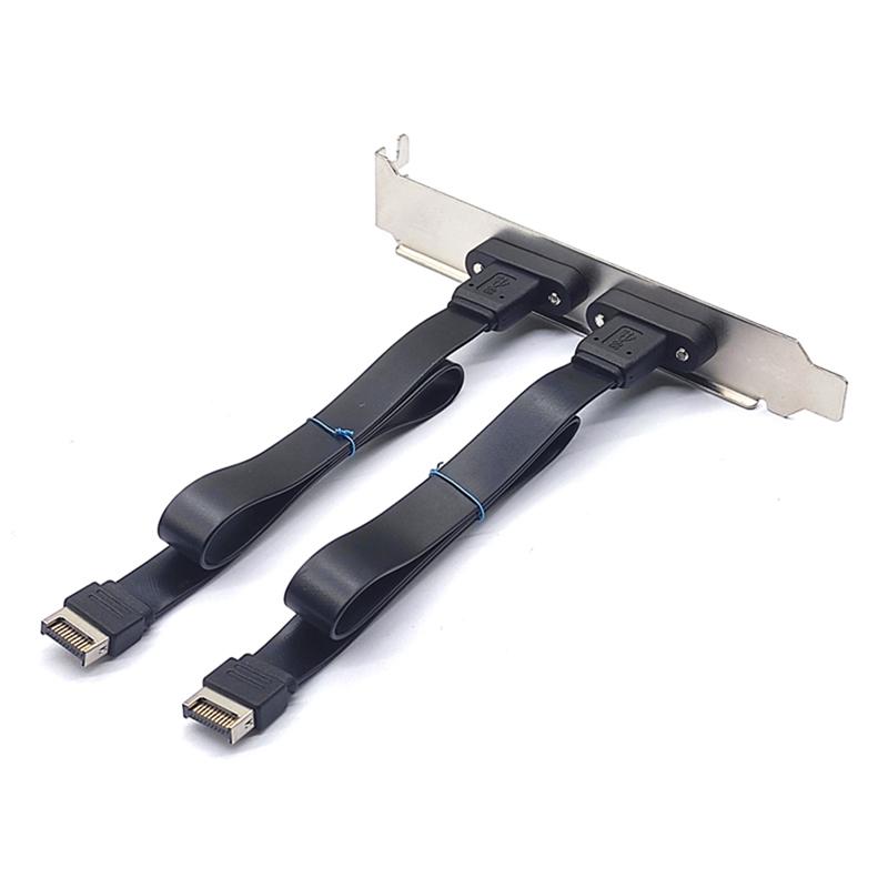 ABMH-USB 3.1 Front Panel Header Type E Male To Type C Female Connector Motherboard Expansion Cable Transfer Wiring