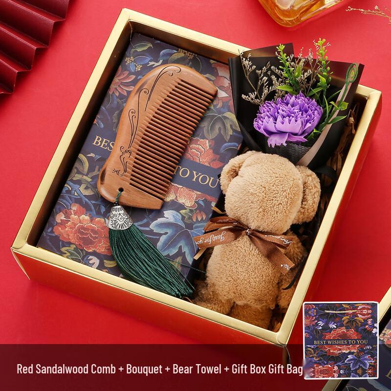 Sandalwood Comb Gift Set