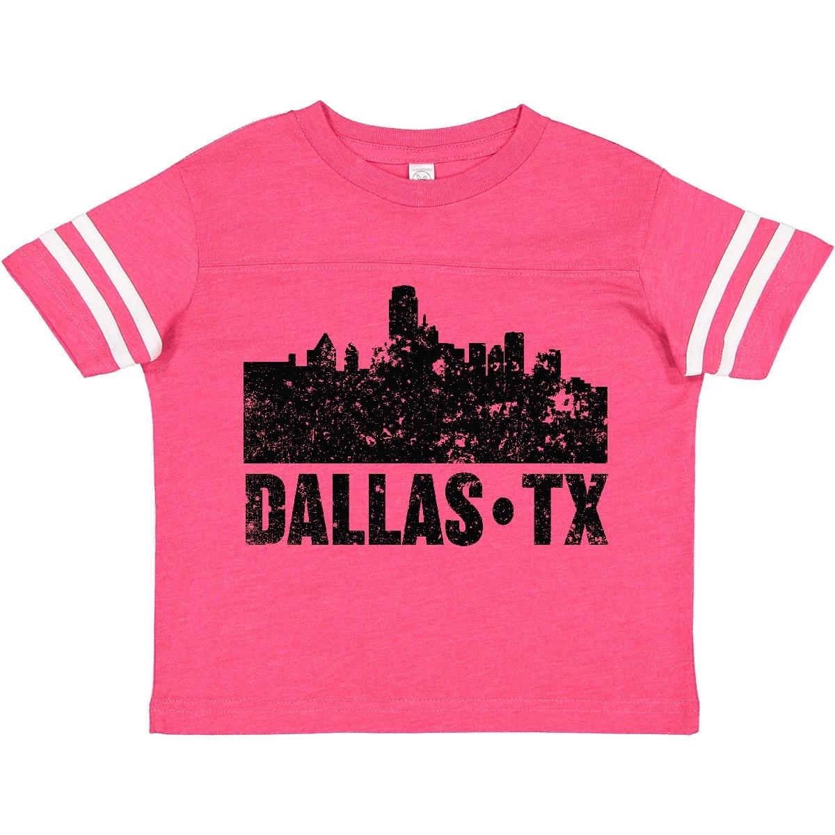 Inktastic Dallas Texas City Skyline With Grunge Toddler T-Shirt Skylines Child 160