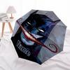 1pc Batman Joker Custom Name Automatic Folding Umbrella - Compact 8-Rib Design, Durable Plastic & Iron, Daily Use 036