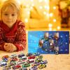 Weihnachten 24-Tage Countdown Blind Box Spielzeug Pull-Back Autos Spielzeug für Kinder Geschenk Digitales Rennauto und Weihnachtskalender
