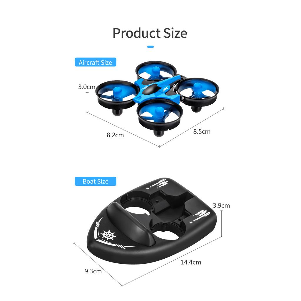 RC Drone Toy   Headless Mode Land Water Electric Remote Control Boat Children Toy
