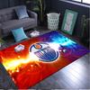 Edmonton Oilers Rug Area rug for Livingroom, Bedroom, Palyroom, Chair Rug, Office Rug, Floor mat, Large Size Fan Christmas Birthday gift