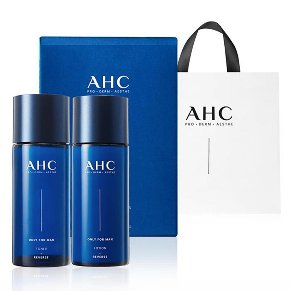 AHC Only For Men Skincare 2-Piece Set + Shopping Bag