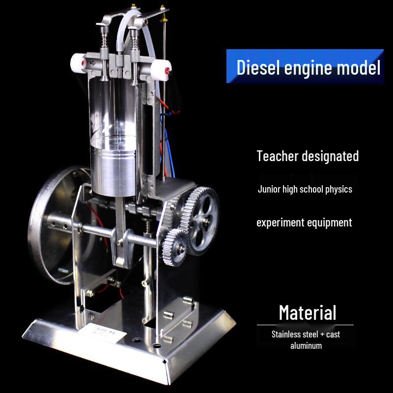 Four-Stroke Single-Cylinder Internal Combustion Engine Model for Junior High School Physics Teaching