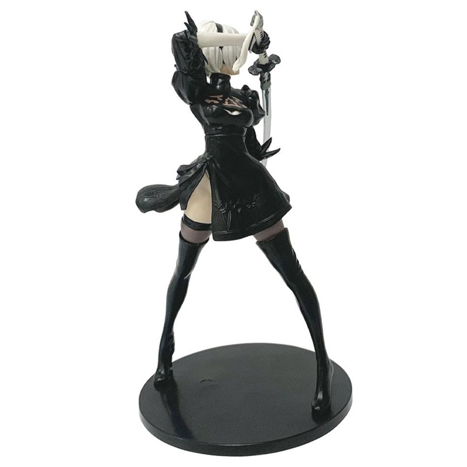 18CM NieR:Automata 2B Anime Figur Spielzeug PVC Sammlermodell Puppe Statuette Ornament Geschenk