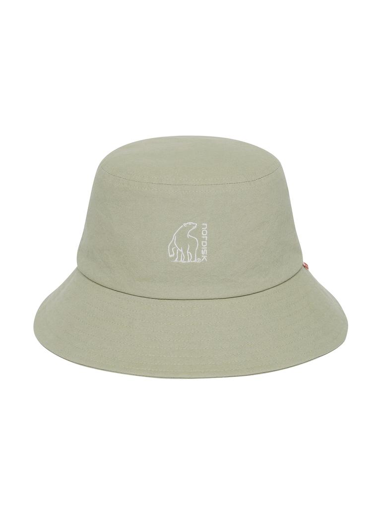 NORDISK [Signature] Polar Bear Logo Cotton Bucket Hat_Moss