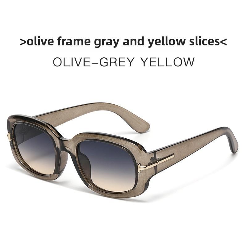 Stylish Frame Square Sunglasses With Uv400 Protection For Fashionable Travel And Outdoor Activities