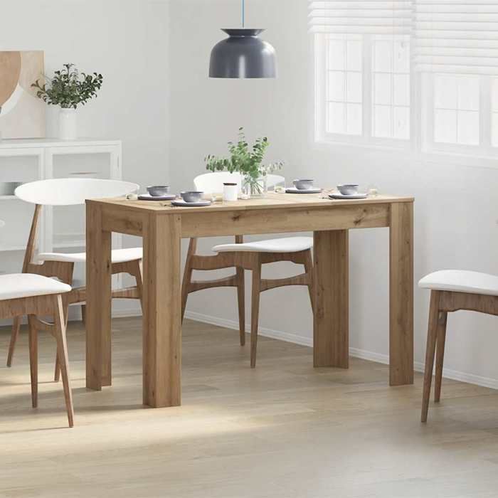 VidaXL Dining Table Artisan Oak 120x60x76 Cm Engineered Wood 855841
