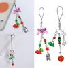 Handmade Phone Anti-lost Lanyard Christmas Themed Phone Chains Charm Stylish Phone Strap Chain Ornament for Girls Kids