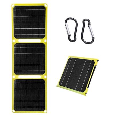 40W Foldable Solar Panel Phone Charger USB+PD QC 3.0 5V 9V 12V Portable Solar Panel Battery for Cell Phone Power Bank Flashlight