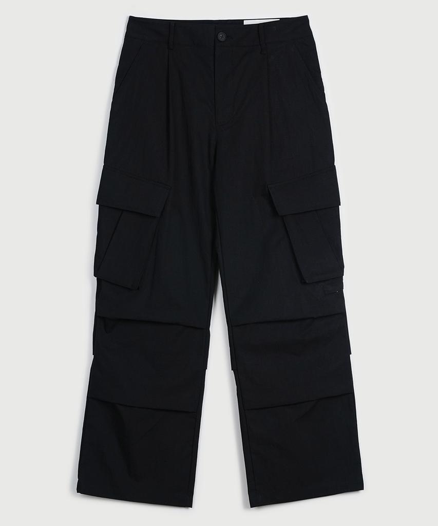 YIYAE Structure Cargo Pants Ripstop _ Black