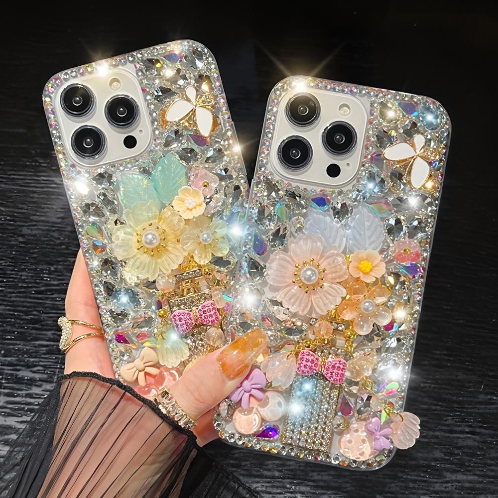 Glitzer Bling Strass Handyhülle Für XiaoMi 15 Ultra 14 Pro 14T 14A Plus 13 Lite 13T 12 12T 12S 12X 5G 3D Floral Kristall Diamant Glitzer Hülle