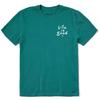 Život je dobrý. Pánské tričko LIG Vintage Stack s krátkým rukávem Crusher Tee, smrkově zelené