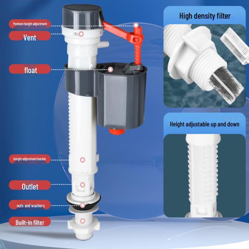 Toilet Tank Inlet & Drain Valve Kit