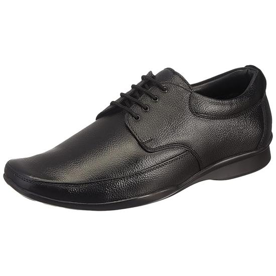 Liberty Fortune HOL-20 Men’s Formal Derby Shoes - Black, Brown - Synthetic Leather Lace-Up with Cushioned Footbed - Stylish Wedding