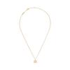 (W) Celine Triomphe Rhinestone Necklace In Brass with Gold Finish and Crystals Gold