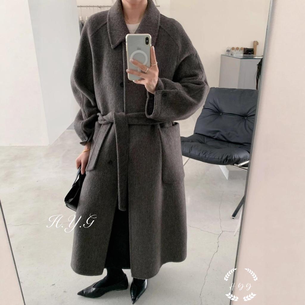 Korean Style Double-Sided Wool Coat for Women - Autumn/Winter Collection