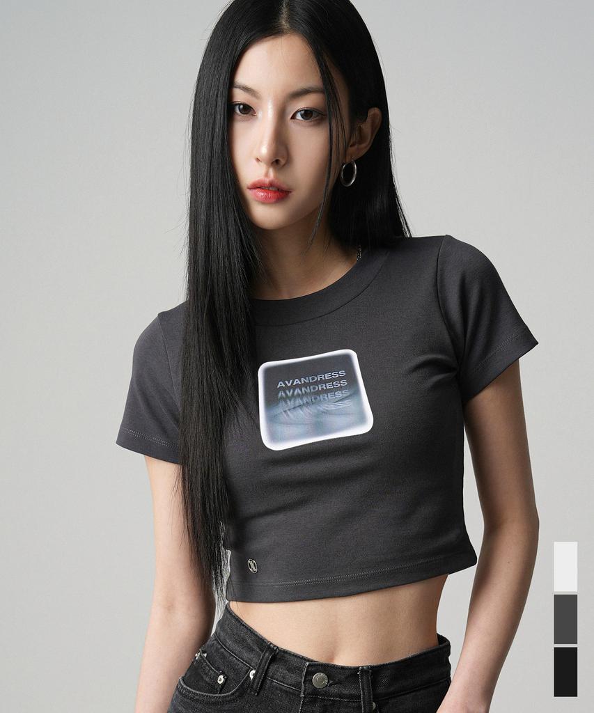 AVANDRESS 1988 Ripply Crop T-Shirt - 3Col