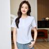 Summer Women's Slim and Thin Short-sleeved Casual Bottoming T-shirt