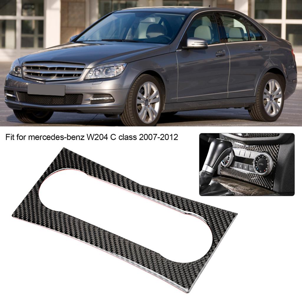 Car Carbon Fiber Air Condition Panel Cover Trim Fit for Mercedesbenz W204 C Class 20072012