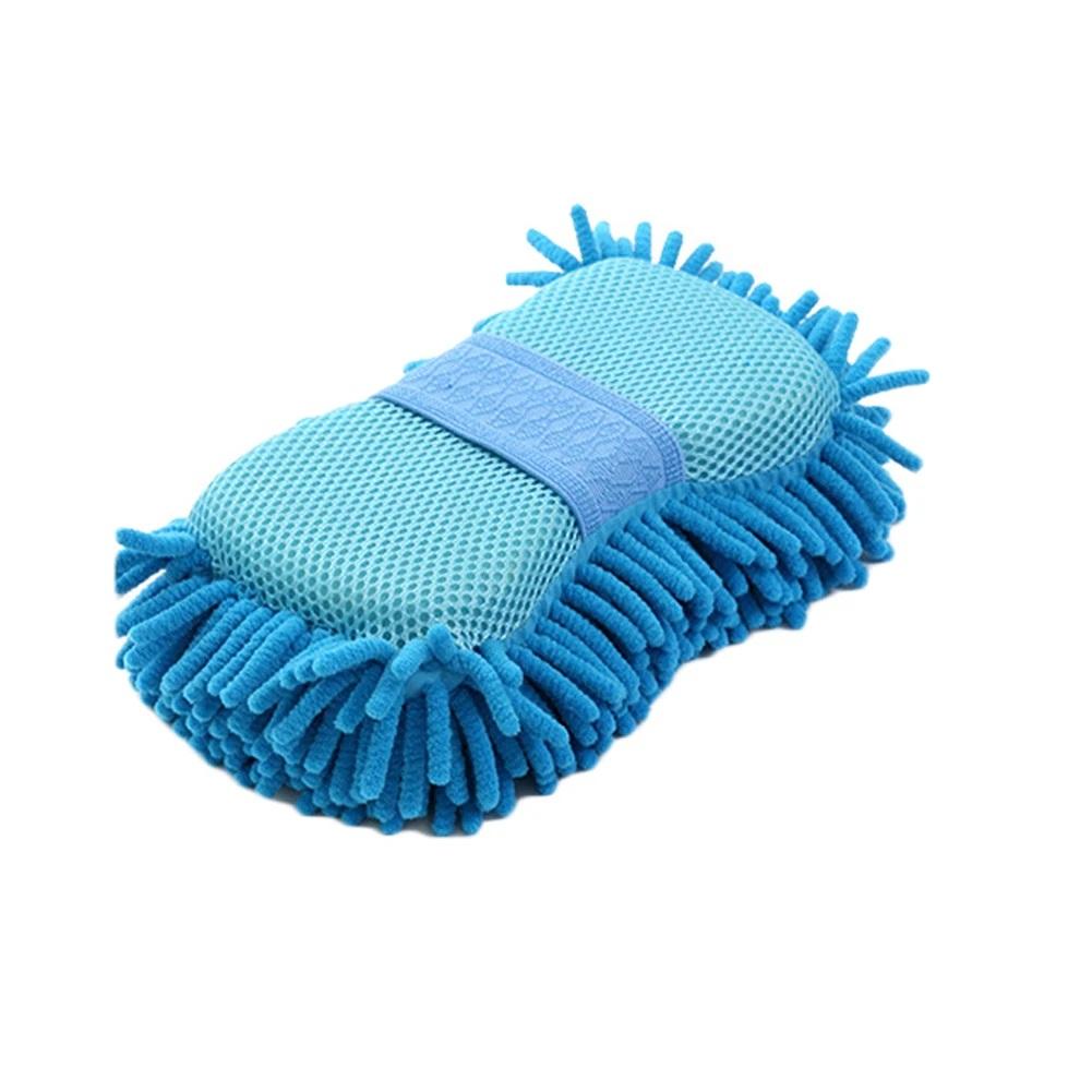 Car Wash Microfiber Chenille Car Wash Sponge Care Washing Brush Pad Washing Towel Tools Auto Gloves Styling Accessories Gadget