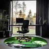 Green Lantern Printed Round Rug Carpet Chair Rug Area Rug Entryway Doormats,for Office Chair Living Room Bedroom Kitchen Room.