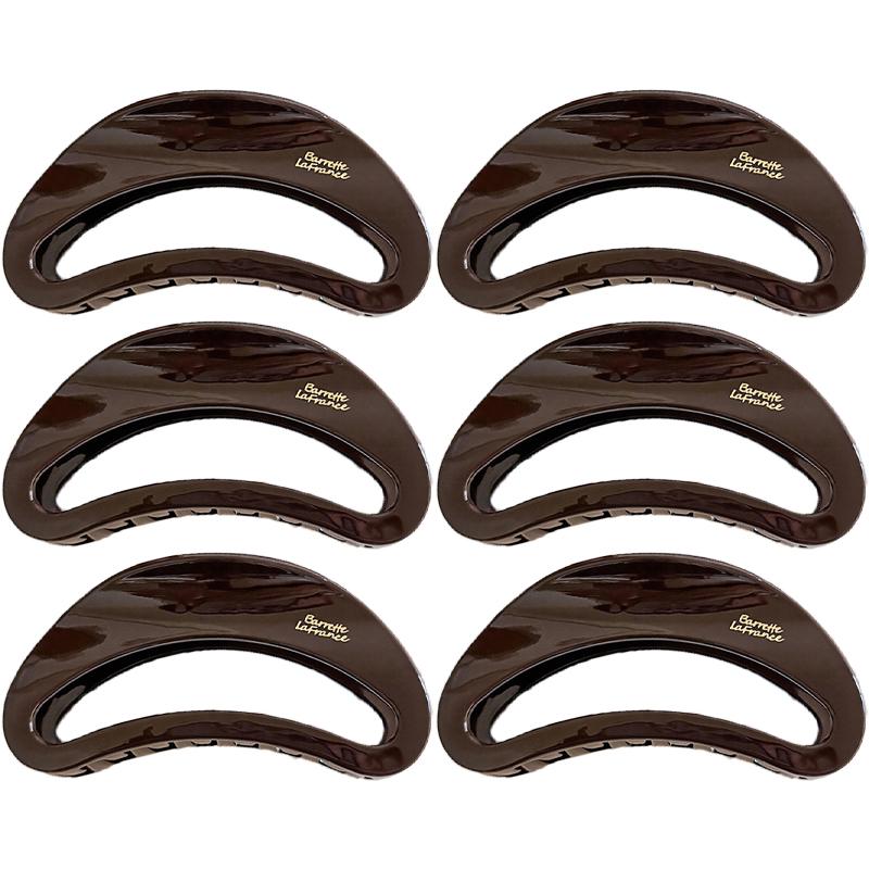 Korean New Semi-Circle Solid Color Large Hair Clip High-Quality Vintage Versatile Shark Clip Hair Accessory