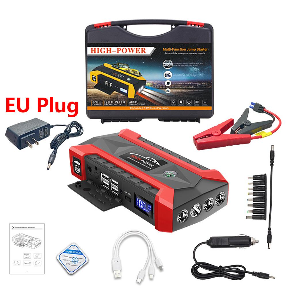 

12 В автомобильный пусковой агрегат 900 А 6000 мАч внешний аккумулятор бензиновый дизельный автомобильный аккумулятор зарядное устройство для запуска автомобиля усилитель аккумулятора для запуска автомобиля