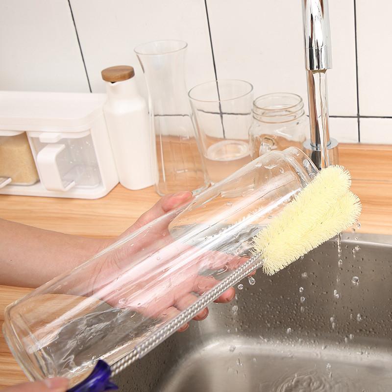 Teapot Durable Plastic Brush For Deep Cleaning With Comfortable Handle Grip